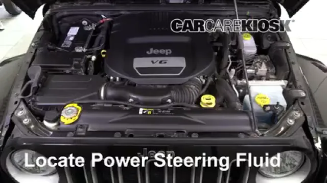 2018 Jeep Wrangler JK Unlimited Sahara 3.6L V6 Power Steering Fluid Add Fluid